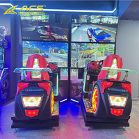 Console de course automobile à double écran ACS Factory One Stop Wholesale, simulateur 3D, jeux de course vidéo, machine d'arcade