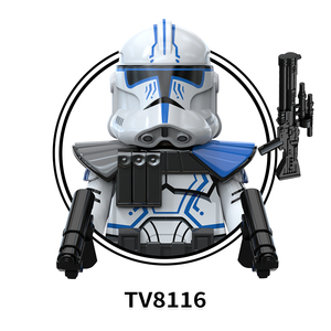 Sets <span class=keywords><strong>de</strong></span> Bloques <span class=keywords><strong>de</strong></span> Construcción <span class=keywords><strong>de</strong></span> Minifiguras <span class=keywords><strong>de</strong></span> Star Wars: Stormtrooper 212, Soldado Clon 501, Anakin Skywalker, Obi Wan, Juguetes para Niños TV6114-6116 - Product Image 5