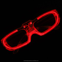 2025 LED lumière froide carré Protection des yeux lunettes lumineuses nouvel an fête jouets lumineux noël carnaval atmosphère accessoires