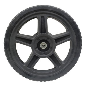 Neumático sólido de PVC de 14 pulgadas para cortacésped, resistente al desgaste, resistente a la corrosión, sin aire, negro - Product Image 4
