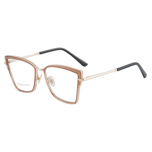 Montures de lunettes œil-de-chat Tr87068 taille moyenne anti-lumière bleue TR90 charnières à ressort unisexe monture complète lunettes optiques - Product Image 4