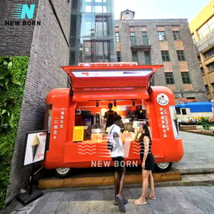 Barbekü gıda kamyonları Retro gıda römork avustralya standart tam donanımlı abd paslanmaz çelik servis arabası - Product Image 2