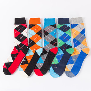 Custom Design <strong>Socks</strong> Fashion Unisex Street Hip-<strong>hop</strong> Jacquard Diamond Check <strong>Socks</strong> Cotton Men Happy Funny <strong>Socks</strong> - Product Image 1