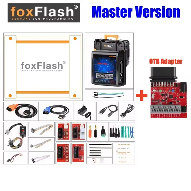 FoxFlash Master Version Super Strong ECU TCU Clone Chip Tuning Tool with OTB 1.0 Expansion Adapter