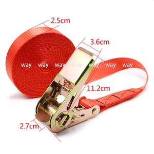 Ceinture d'<span class=keywords><strong>arrimage</strong></span> réglable à cliquet pour voiture, <span class=keywords><strong>moto</strong></span>, vélo, sac à bagages, 1 pièce, 5m - Product Image 2