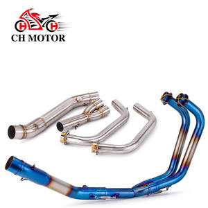 Sistema de Escape Completo CHMotor, Tubo Medio Deslizable para <span class=keywords><strong>YAMAHA</strong></span> <span class=keywords><strong>YZF</strong></span> MT03 R25 R3 2015 2016 2017 2018 2020 - Product Image 1