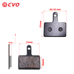 Großhandel Halbmetall-Bremsbeläge für Offroad-Teile Scheiben bremsbeläge für MTB BMX Kinder kreuzer Rennräder für <span class=keywords><strong>SHIMANO</strong></span> - Product Image 4