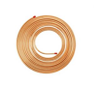 ท่อทองแดงแพนเค้ก C12200 ขนาด 5/8" 3/<span class=keywords><strong>4</strong></span>" 7/8" สีแดง เกรดตรง ลายสี่เหลี่ยม สำหรับงานทำความเย็น - Product Image 1