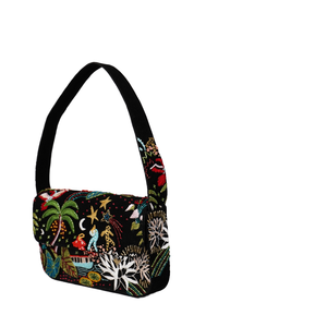 New Banquet Dinner Bling Diamond Chain Strap Candy Pattern Sparkling Embroidery Fashion Lady Clutch Evening Bag with Lining - Product Image 1