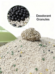 Litière Benjie OEM 10 kg certifiée ISO9001, sans poussière, à forte agglomération, désodorisant naturel, premium, portable, parfumée, écologique - Product Image 2