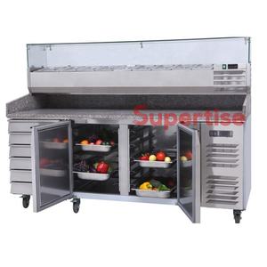 Table de préparation de Pizza, <span class=keywords><strong>comptoir</strong></span> en marbre, en acier inoxydable, <span class=keywords><strong>professionnel</strong></span>, en granit - Product Image 5