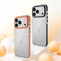 Coque transparente en acrylique pour iPhone 18 Pro Max, protection de l'appareil photo, antichoc, anti-rayures, vente en gros, usine