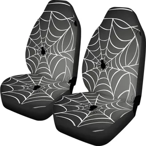 Dropshipping 2021 מותאם אישית רכב מושב כיסוי עכביש אינטרנט דפוס יוקרה רכב מושבי כיסוי אוניברסלי במיוחד רך מול סובלימציה 2pcs