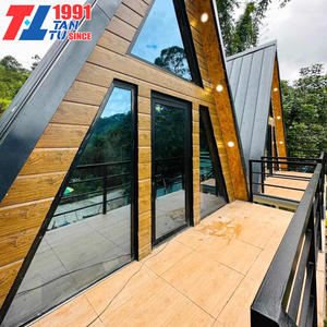 Case Prefabbricate a Forma Triangolare 20ft Casa a Telaio in Alluminio Casa Triangolare di Lusso per Hotel Casa Prefabbricata - Product Image 2