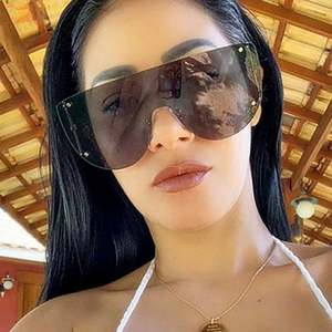 Nuevas Gafas de Sol Vintage para Mujer, Montura Metálica Cuadrada sin Aro, Protección UV400, Tamaño Grande, 2021 - Product Image 2