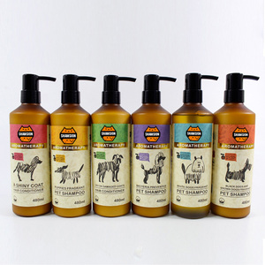 Venta caliente 480ML Fragancia natural Champú para perros Lujo Saludable y suave Lavado de mascotas - Product Image 1
