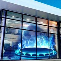 Ультралегкий 3D голографический экран: Прозрачный LED-дисплей для рекламы в ресторанах