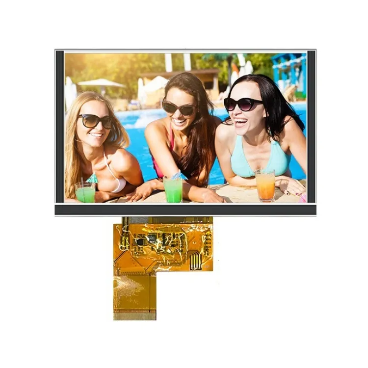 شاشة لمسية LCD CNK 7 بوصة من المصنع مباشرة، 800x480 بيكسل MIPI RGB شاشة لمسية LCD صينية تايوانية