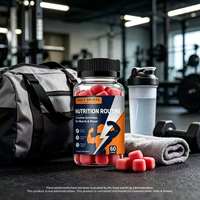 Gummies de créatine : Complément nutritionnel sportif pour la croissance musculaire et l'énergie – 60 unités, véganes, marque privée, fabrication OEM/ODM