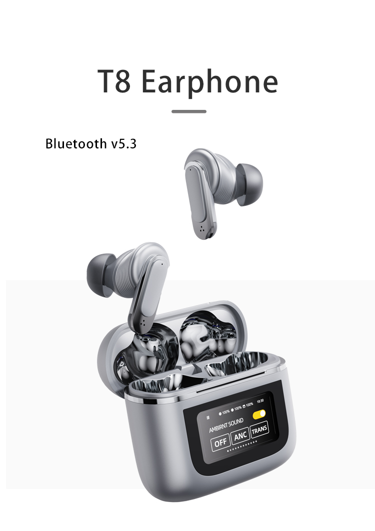 イヤホン YX27イヤホンLEDフルカラー液晶ディスプレイタッチスクリーン