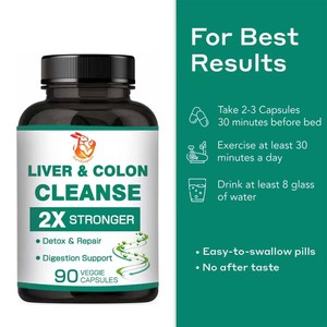 <b>Liver</b> Colon Cleanse Capsules Milk Thistle Extract Artichoke Extract <b>Liver</b> Health Support Adult Vegan Dietary <b>Supplements</b> - Product Image 3