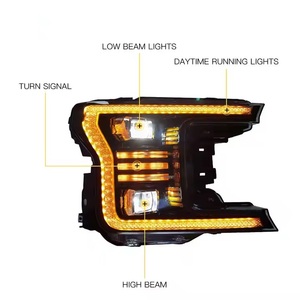 Conjunto de Faros Delanteros LED Completos para F150 2018-2020, 13.ª Generación, Temperatura de Color de 6000 K, 12 V, 70 W, CD - Product Image 1