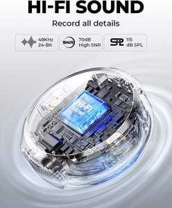 Micrófono Lavalier Inalámbrico Hollyland <span class=keywords><strong>Lark</strong></span> M2 Negro Combo, Alcance de 300m, 10 Horas de Duración, Omnidireccional, para Vlogging y Transmisión en Vivo - Product Image 4