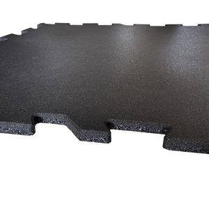 Baldosas de Goma Encajables de 50 cm, Tapete de Goma para <span class=keywords><strong>Gimnasio</strong></span>, Color Negro - Product Image 2