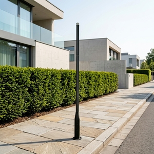 <span class=keywords><strong>Poteau</strong></span> d'éclairage public en acier galvanisé résistant aux intempéries de 5 m (16 pi) avec bras de montage <span class=keywords><strong>solaire</strong></span> modulaire pour l'extérieur résidentiel - Product Image 1