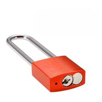 Cadenas de sécurité universel à triple revêtement en acier chromé trempé, anodisé, antirouille, avec déverrouillage par clé