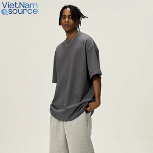 Camiseta de cuello redondo de algodón Elite 100%-Cómoda y transpirable-Crea tu propio logotipo y estilo-Hecho en Vietnam Source Manufactory - Product Image 4