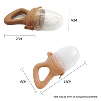 Produits pour bébés sans Bpa mamelon de dentition Silicone nourrisson mangeoire à fruits sucette mangeoire pour bébé avec attache-sucette pour bébé