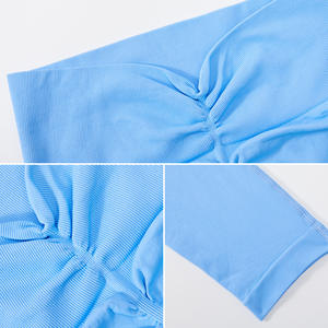 <span class=keywords><strong>Leggings</strong></span> de Cintura Alta con Efecto Push-Up y Espalda en V para Mujer, con Logotipo Personalizado, de Secado Rápido - Product Image 6