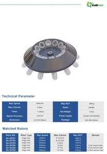 LABTEX TD4C para a máquina de baixa velocidade do centrifugador do laboratório da tabela para o plasma sanguíneo para - Product Image 6