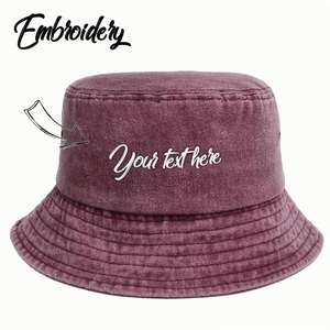Casquette de pêcheur personnalisée brodée pour couple, chapeaux en coton assortis pour hommes et femmes, couvre-chef décontracté réglable pour tous les jours - Product Image 1