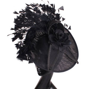 Horse Racing Festival High End Headwear Fashion Hat European American Mesh <strong>Hair</strong> Accessories Bridal Feather <strong>Hair</strong> <strong>Fascinators</strong> - Product Image 5