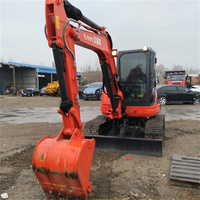 Excavatrice Kubota U50-4 d'occasion avec système hydraulique KYB, idéale pour vergers et canalisations municipales, disponible pour l'exportation mondiale