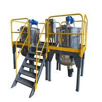 Homogénéisation émulsification chauffage refroidissement système de chemise réservoir de mélange en acier inoxydable réservoir de mélange