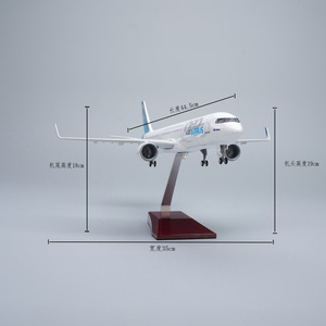 Modelo de Avión de Resina Airbus <span class=keywords><strong>A321</strong></span> Neo a Escala 1/100 de 45 cm con Tren de Aterrizaje - Product Image 5