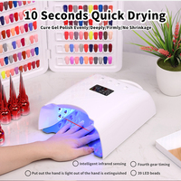 Lampe UV LED Sans Fil et Rechargeable Haute Puissance 78W, Séchoir à Ongles Portable pour Salon, Manucure et Pédicure Professionnelle