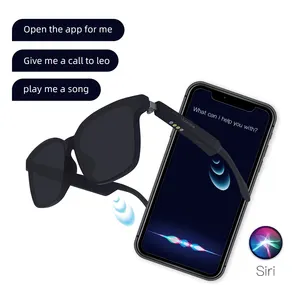 ODM Xnxx-Gafas de vídeo 3d, lentes inteligentes, pequeñas, blancas, BT, auriculares