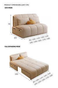 Nieuwste Leuke Nest Op Afstand Elektrische Bediening Slaapbank Woonkamer Luxe Elektrische Slaapbank Slaper Moderne Elektrische Slaapbank - Product Image 6