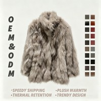 Manteau d'hiver ultra chaud pour femmes, personnalisable en usine, avec boutons-pression cachés, col mandarin, manches longues, fourrure de raton laveur, pour le quotidien et la ville