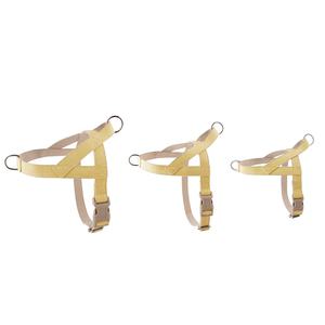 環境にやさしいヘンプペット製品プラスチックバックル付きクイックフィットドッグハーネス - Product Image 2