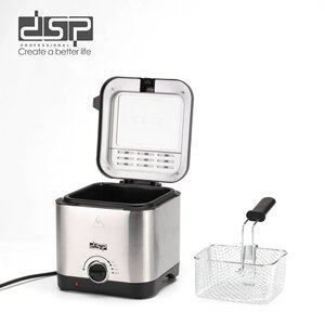 เครื่องทอดไฟฟ้า Dsp ขนาด 34.5 ซม. สแตนเลส พร้อมตะกร้าสำหรับเฟรนช์ฟรายส์และเสียบไม้ Kb2187 - Product Image 2