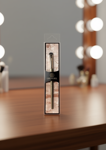 Pennello per trucco Grenobil, pennello sfumante, pelo sintetico, manico in metallo, ghiera piatta per l'applicazione del trucco occhi - Product Image 2