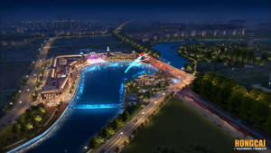 Sân vận động RGB ánh sáng tại chỗ năng lượng mặt trời đèn pha ngoài trời đầy màu sắc ánh sáng đồ đạc dịch vụ cho ánh sáng nước hiển thị dự án một cửa tùy chỉnh - Product Image 3