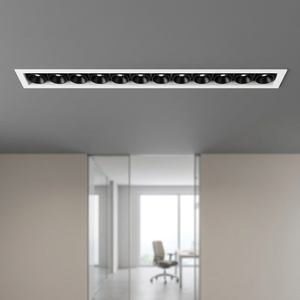 4Tech LED Linear Pixel Light 12 Têtes Fixes Dimmables Multispots Angle de Faisceau 24/36° 27/30/4000K IRC 80/90/95 20W Downlights - Product Image 3