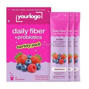 Suplemento Diario de Fibra en Sobres Individuales con Colágeno, Probióticos y Electrolitos - Product Image 2