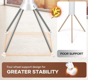 Séchoir à vêtements d'extérieur, Séchoir à vêtements pliant, Séchoir à vêtements de balcon, Séchoir à vêtements robuste - Product Image 4